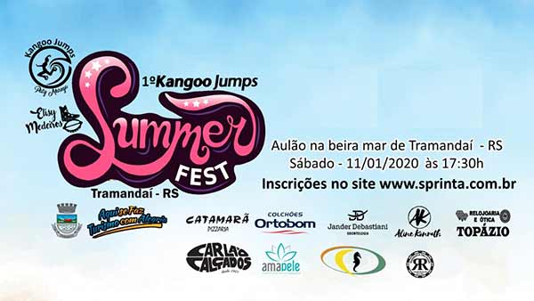 Aulão de Kangoo Jumps na beira-mar de Tramandaí em 2020