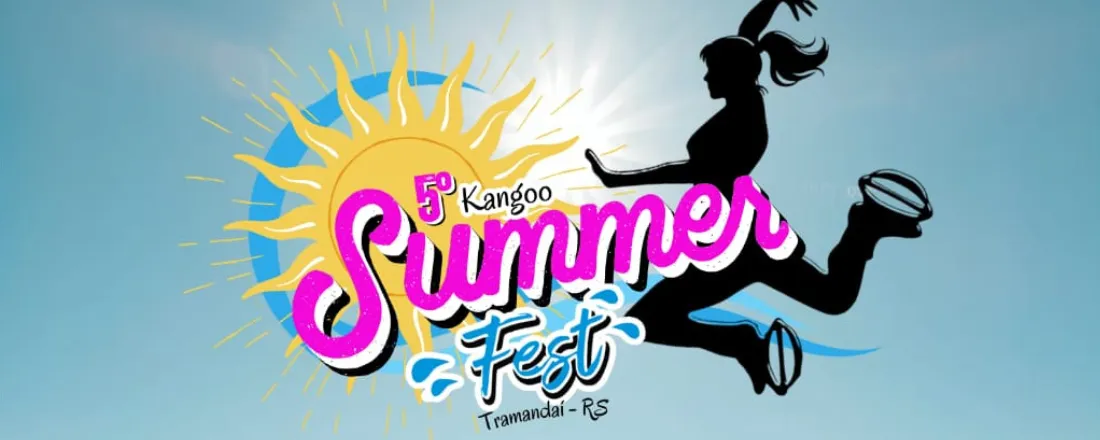 Arte oficial da 5ª edição do Kangoo Summer Fest em Tramandaí